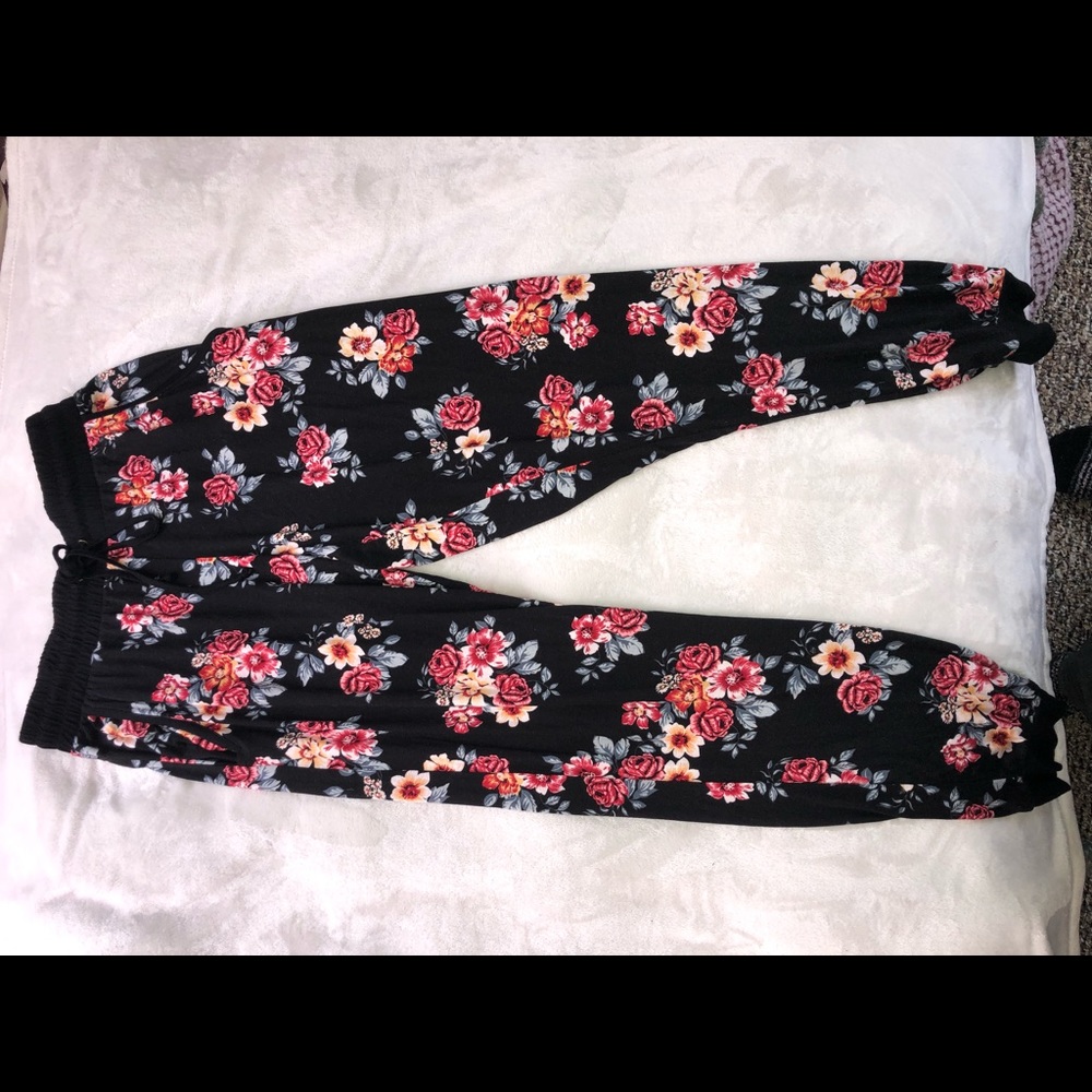 Size Large sweatpants Floral
